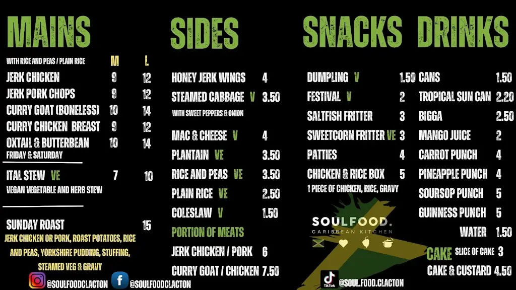 Menu_Soul Food Caribbean Kitchen_Clacton-on-Sea_image_1
