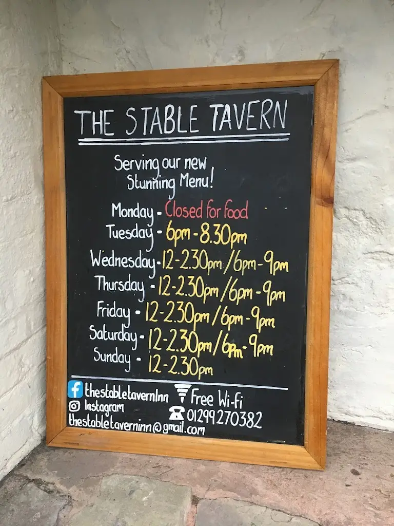 Menu_The Stable Tavern_Cleobury Mortimer_image_4