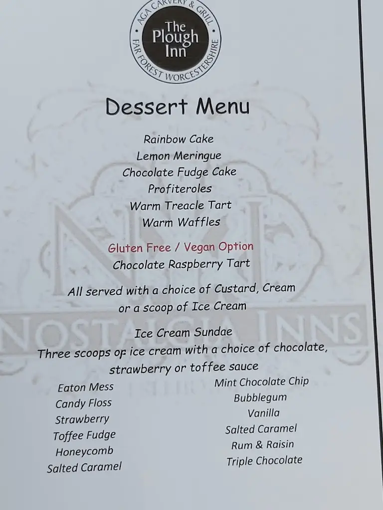 Menu_The Plough Inn_Cleobury Mortimer_image_2