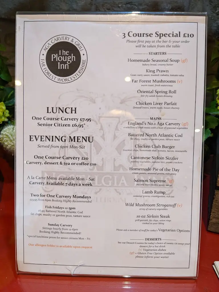 Menu_The Plough Inn_Cleobury Mortimer_image_3
