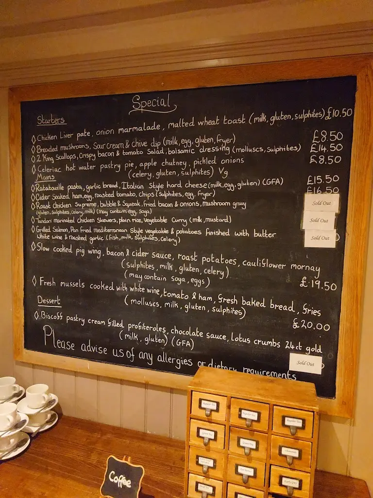 Menu_The White Swan_Arundel_image_1