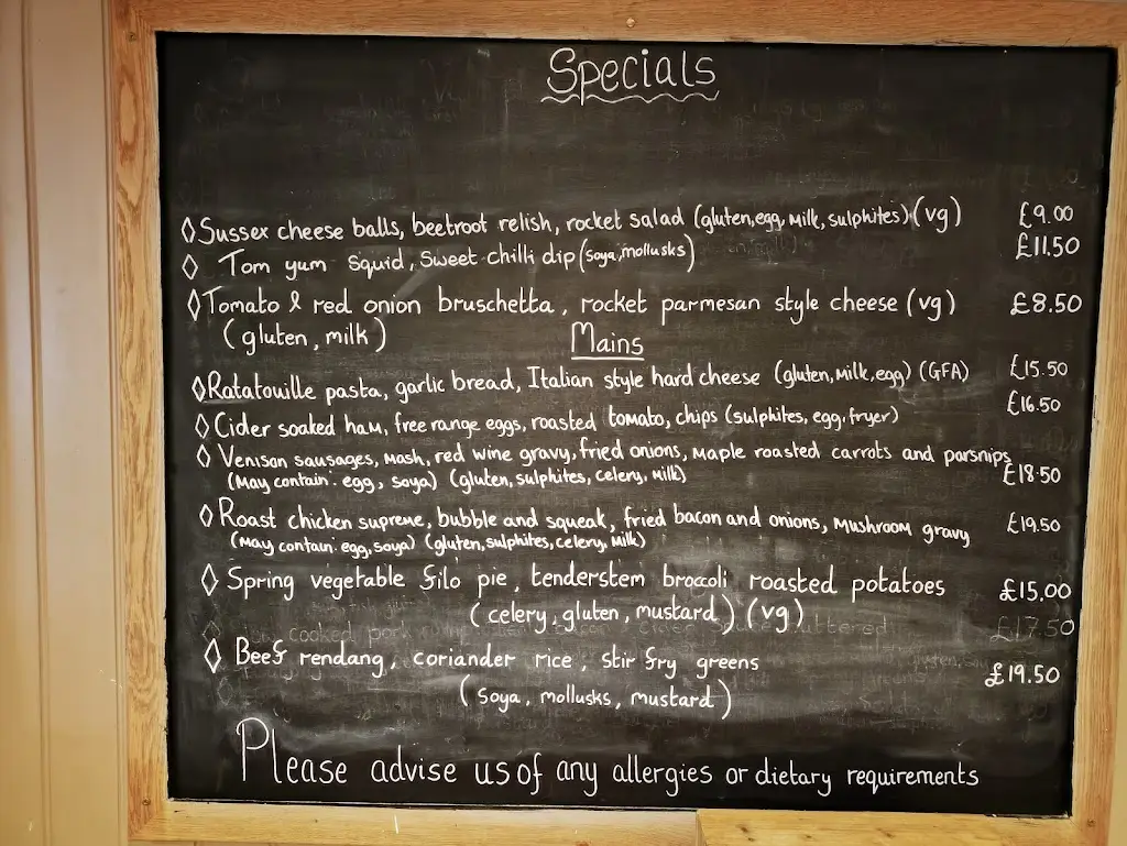 Menu_The White Swan_Arundel_image_2