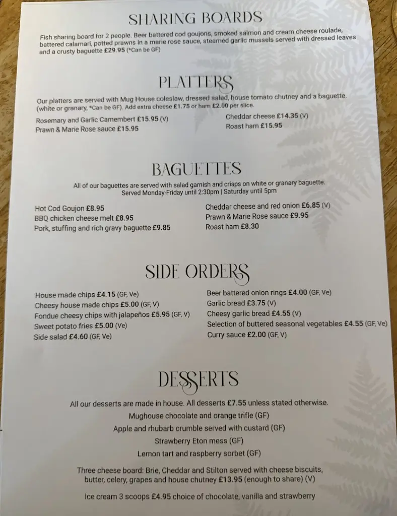 Menu_The Mug House Inn & Restaurant_Cleobury Mortimer_image_1