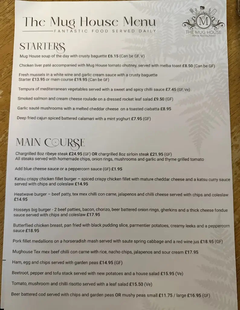 Menu_The Mug House Inn & Restaurant_Cleobury Mortimer_image_2