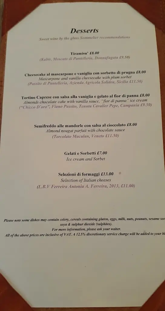 Menu_Osteria dell'Angolo_City of Westminster_image_4