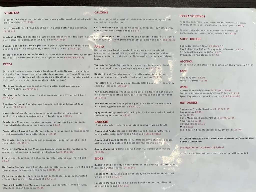 Menu_Mio Restaurant & Bar_City of Westminster_image_1