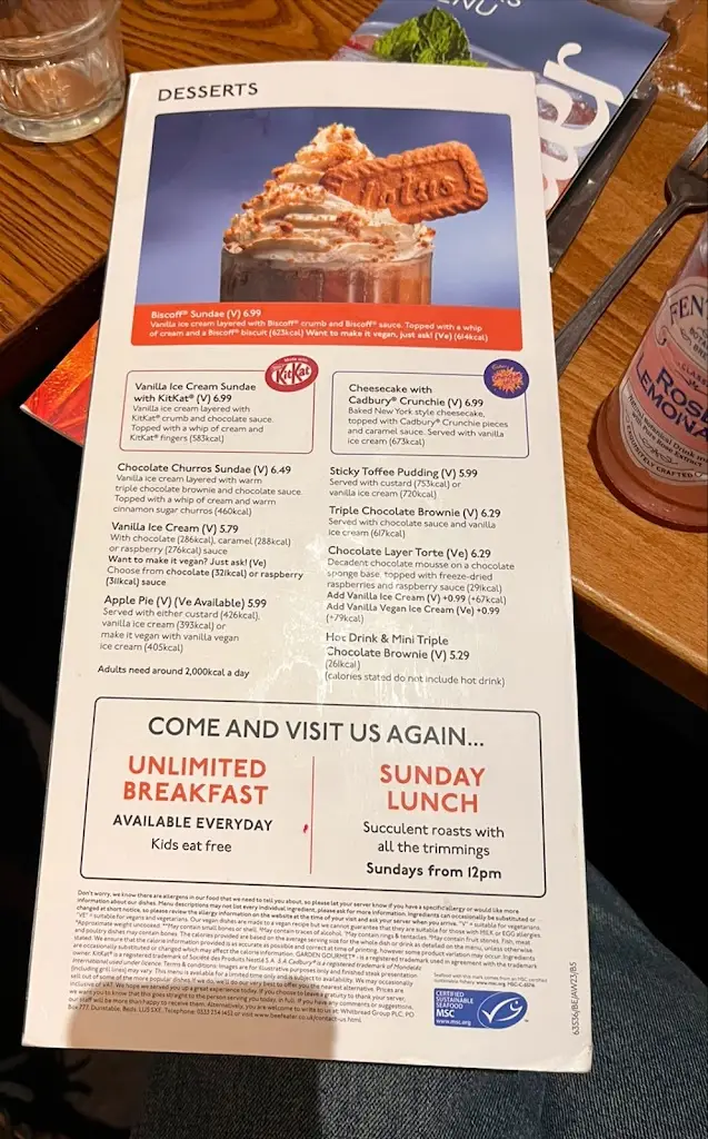 Menu_Crossbush Beefeater_Arundel_image_2