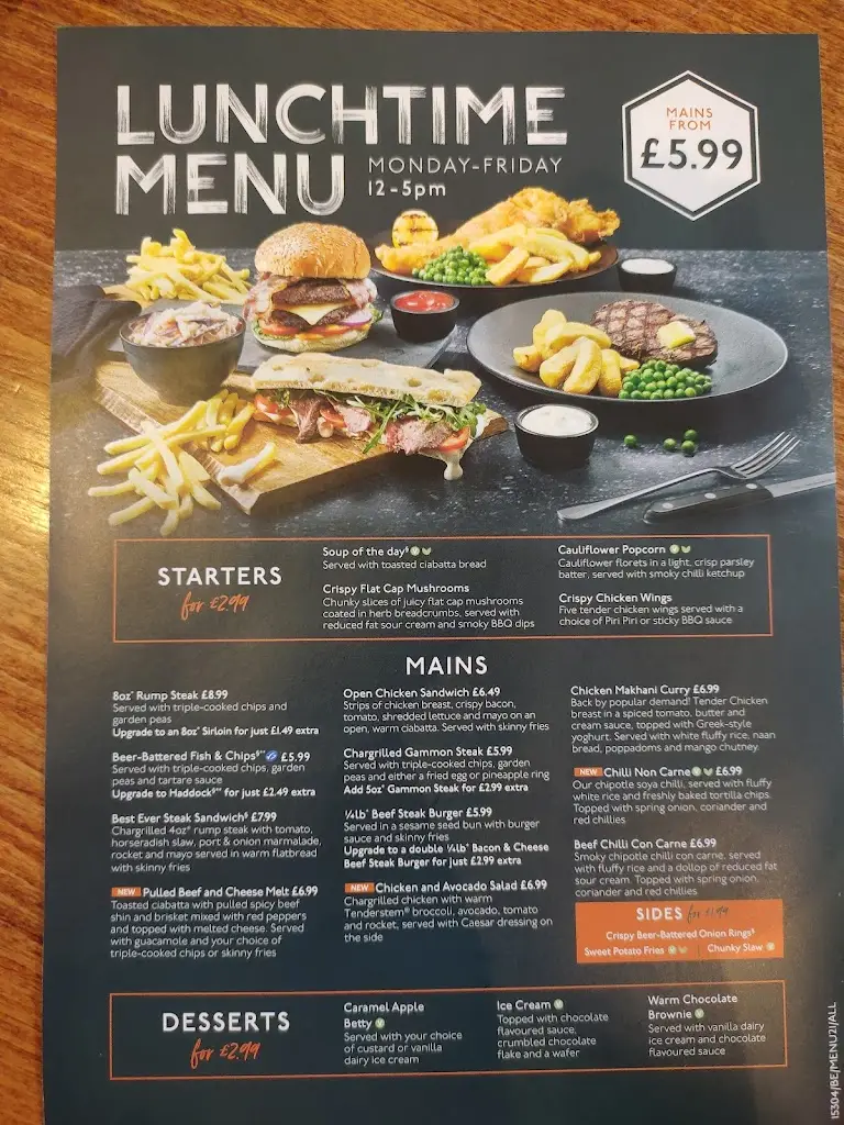 Menu_Crossbush Beefeater_Arundel_image_3