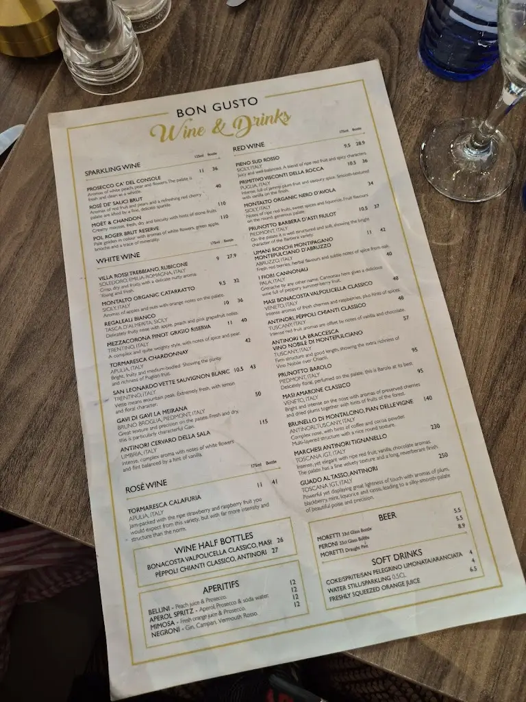 Menu_Bon Gusto_City of Westminster_image_3