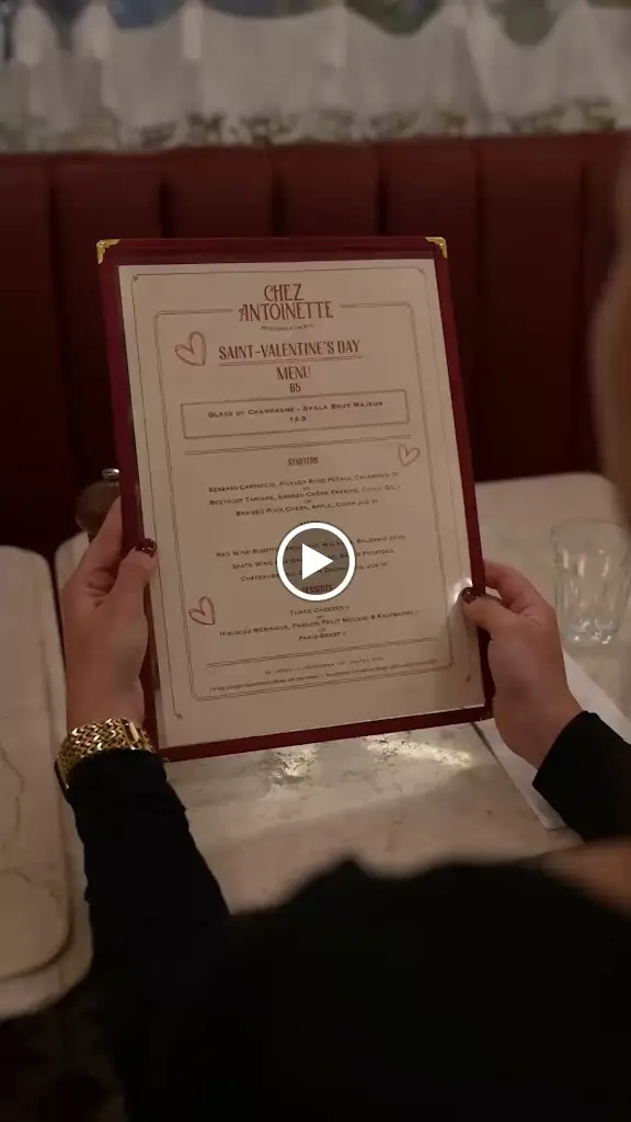 Menu_Chez Antoinette Victoria_City of Westminster_image_2