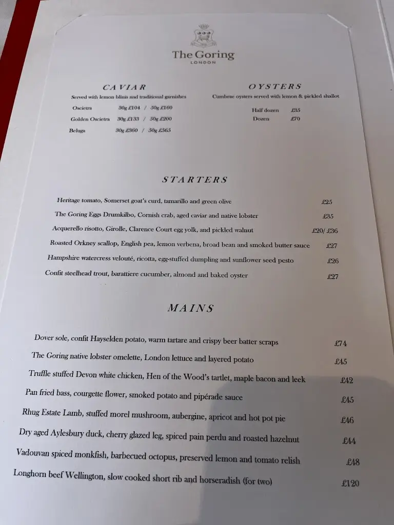 Menu_The Goring Dining Room_City of Westminster_image_3