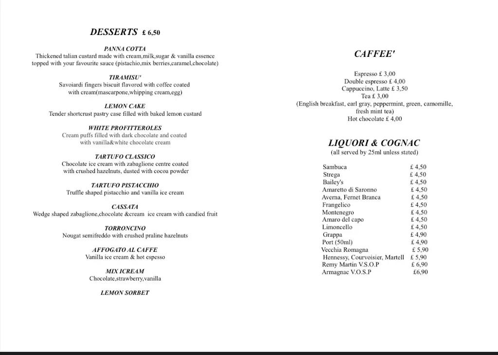 Menu_Il Posto_City of Westminster_image_2