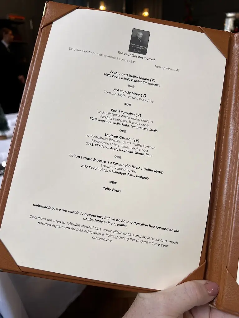 Menu_The Vincent Rooms_City of Westminster_image_3