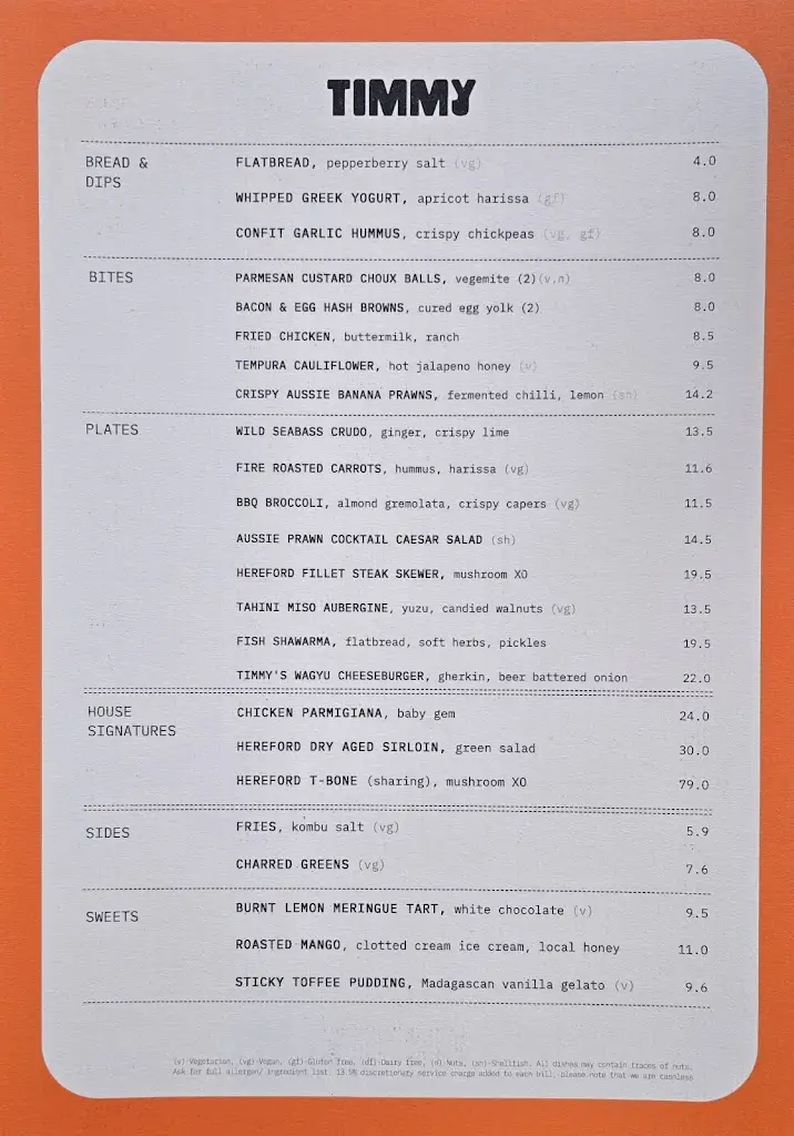 Menu_Timmy Green_City of Westminster_image_1