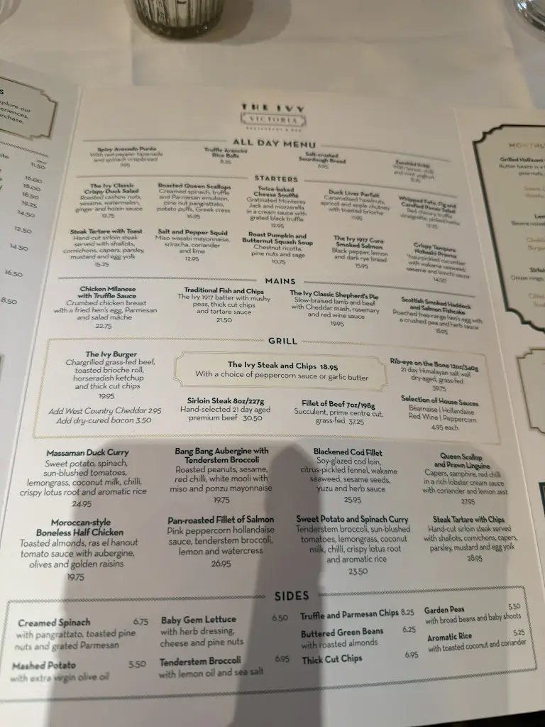 Menu_The Ivy Victoria_City of Westminster_image_3