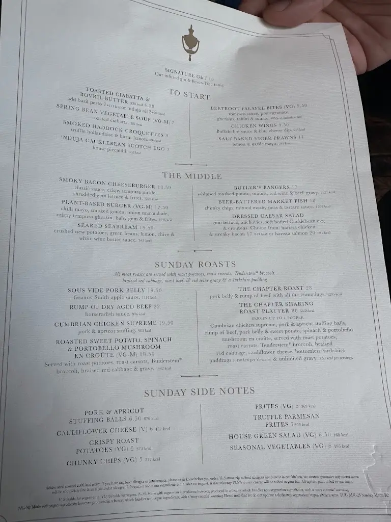 Menu_Marquis Of Westminster_City of Westminster_image_1