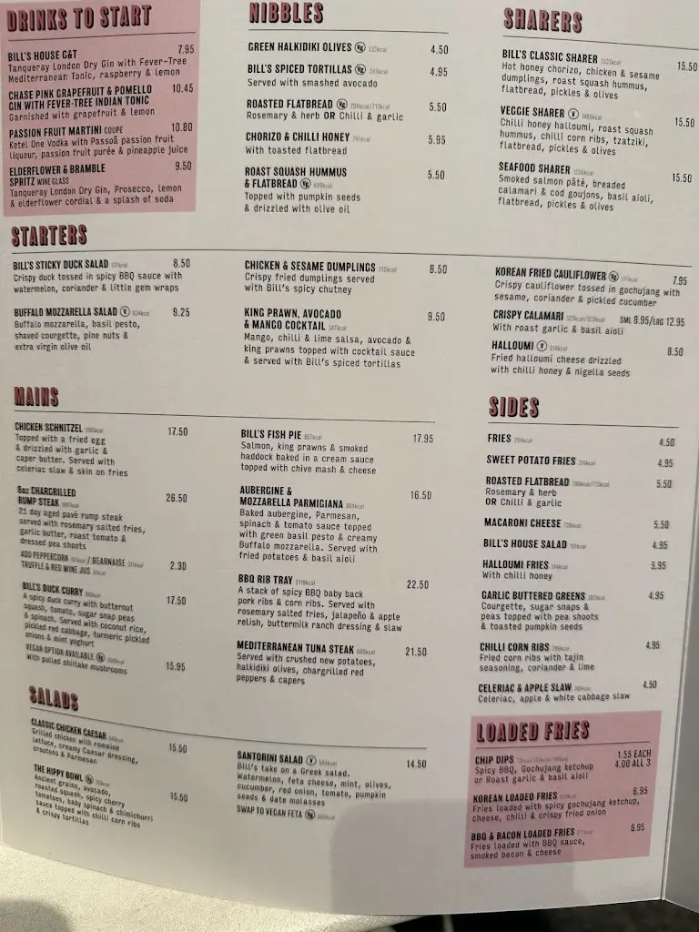 Menu_Bill's Victoria Restaurant_City of Westminster_immagine_2