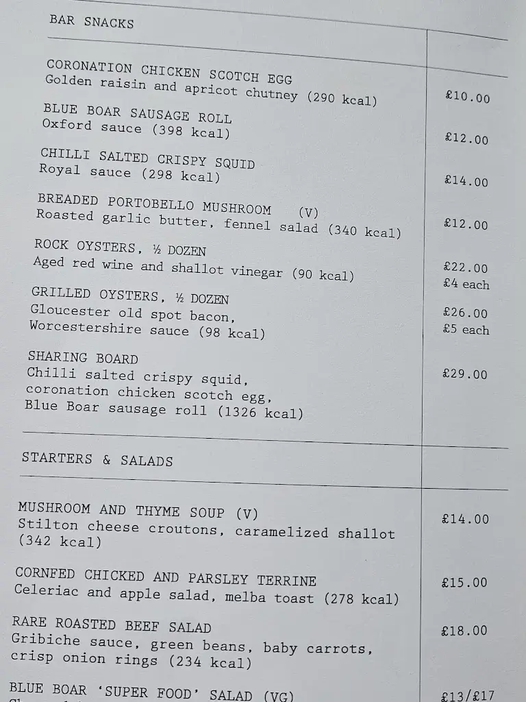 Menu_Blue Boar Pub_City of Westminster_imagen_2