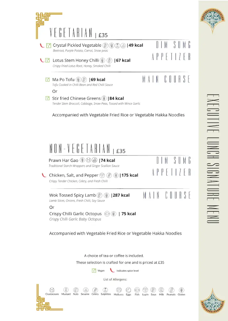 Menu_House of Ming_City of Westminster_image_1