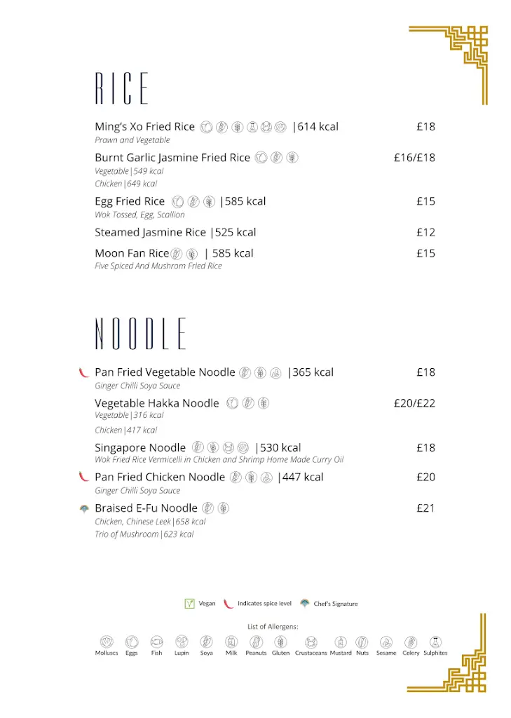 Menu_House of Ming_City of Westminster_image_2