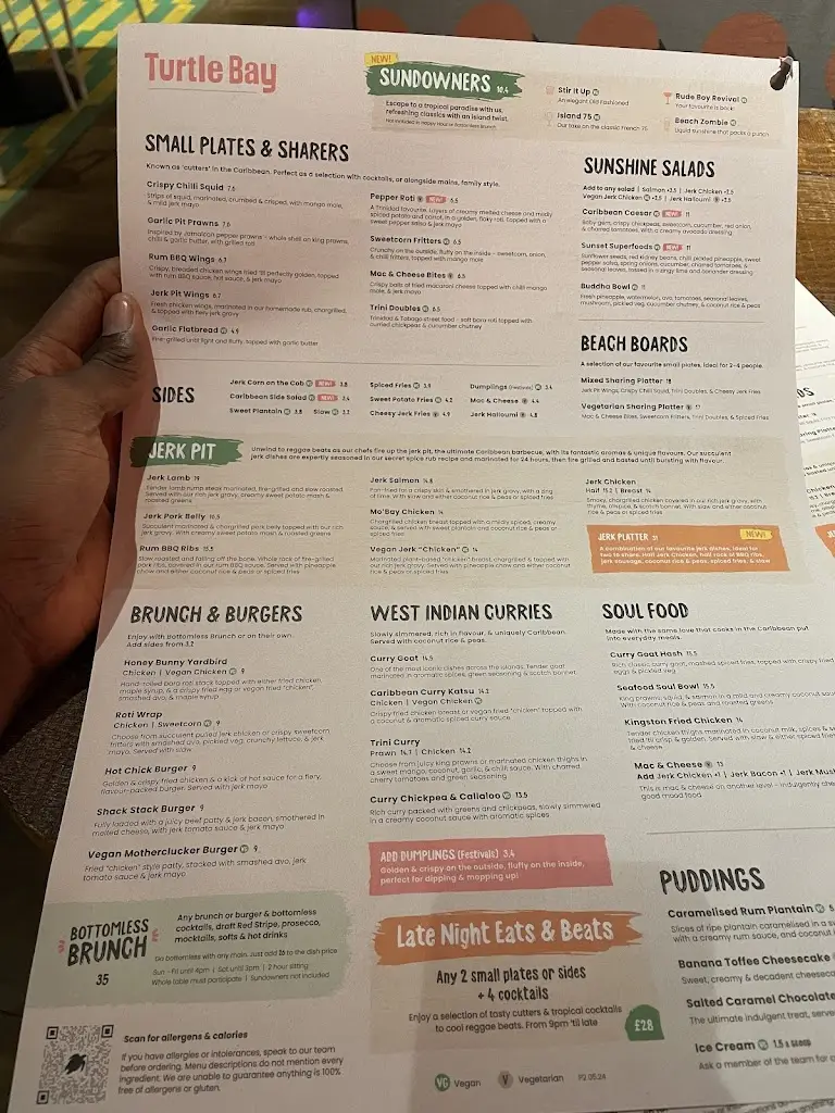 Menu_Turtle Bay Salford Quays_City and Borough of Salford_image_2