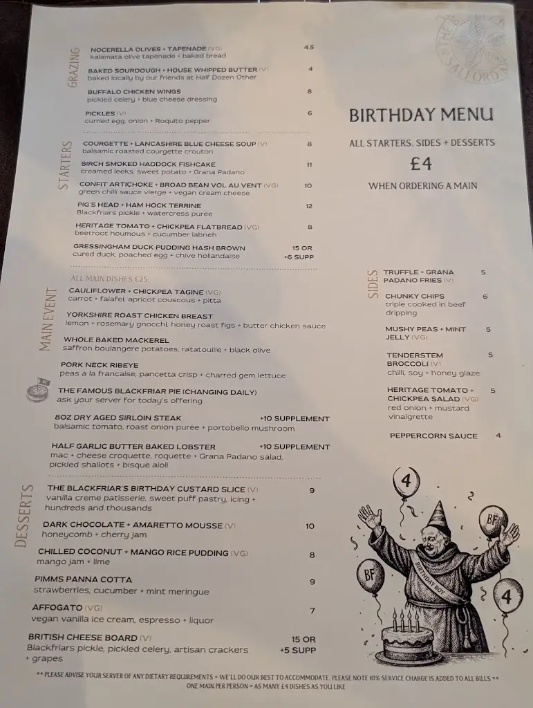 Menu_The Black Friar_City and Borough of Salford_image_3