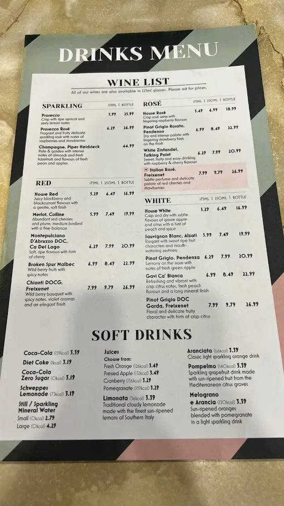 Menu_Bella Italia - Salford Quays_City and Borough of Salford_image_4