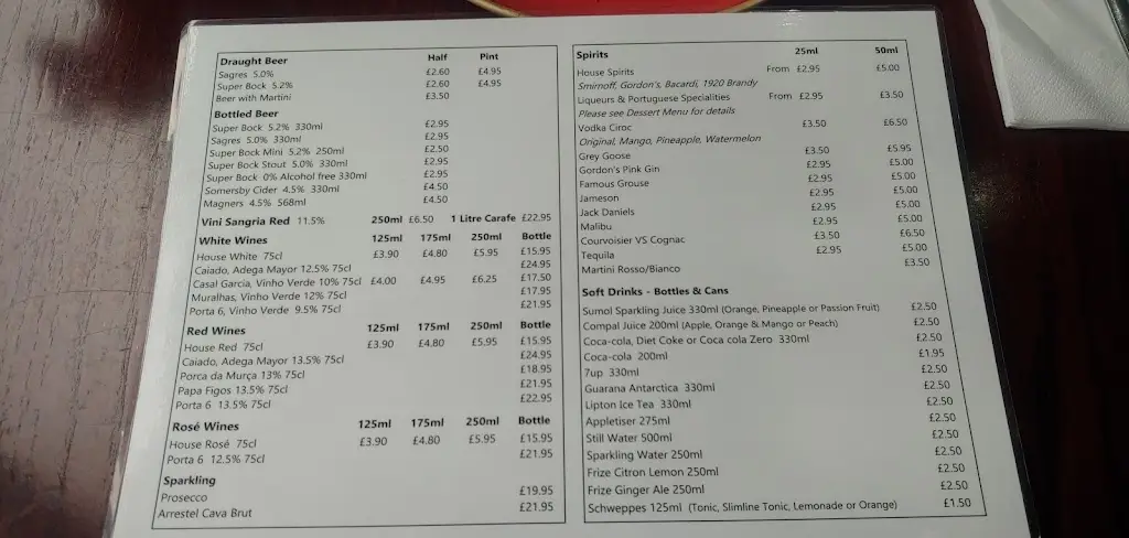 Menu_Rossio Restaurant_City and Borough of Salford_image_2