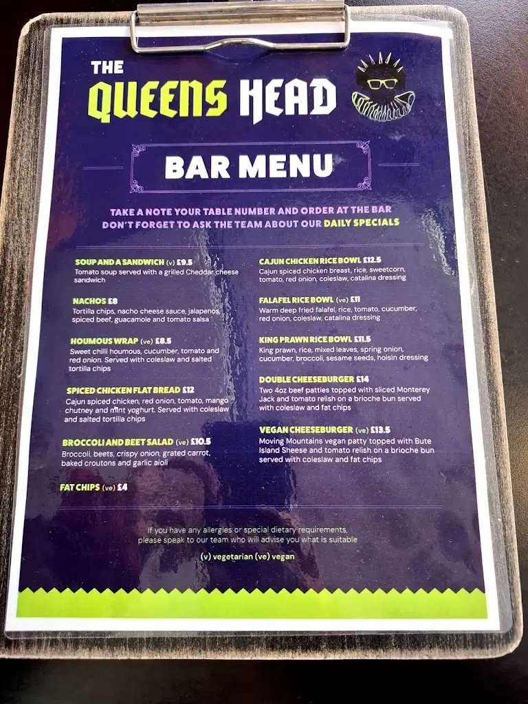 Menu_Pier Eight Restaurant_City and Borough of Salford_image_1