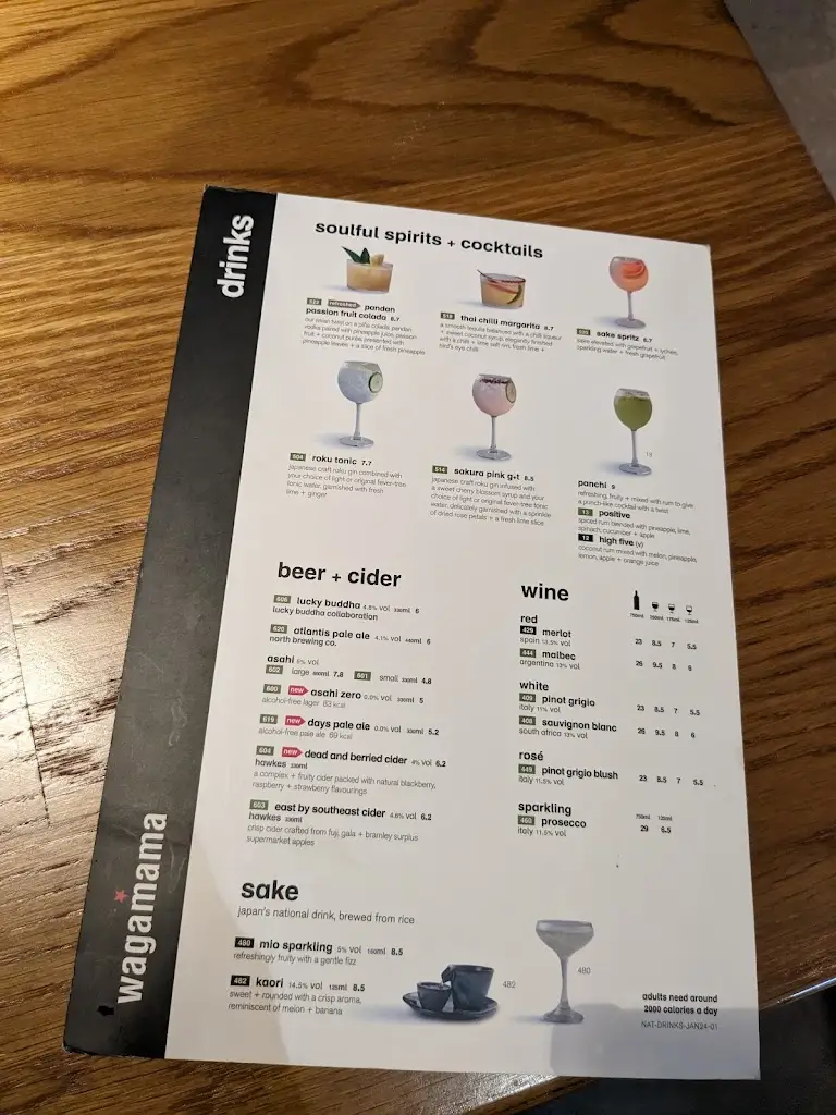 Menu_wagamama manchester media city_City and Borough of Salford_image_1
