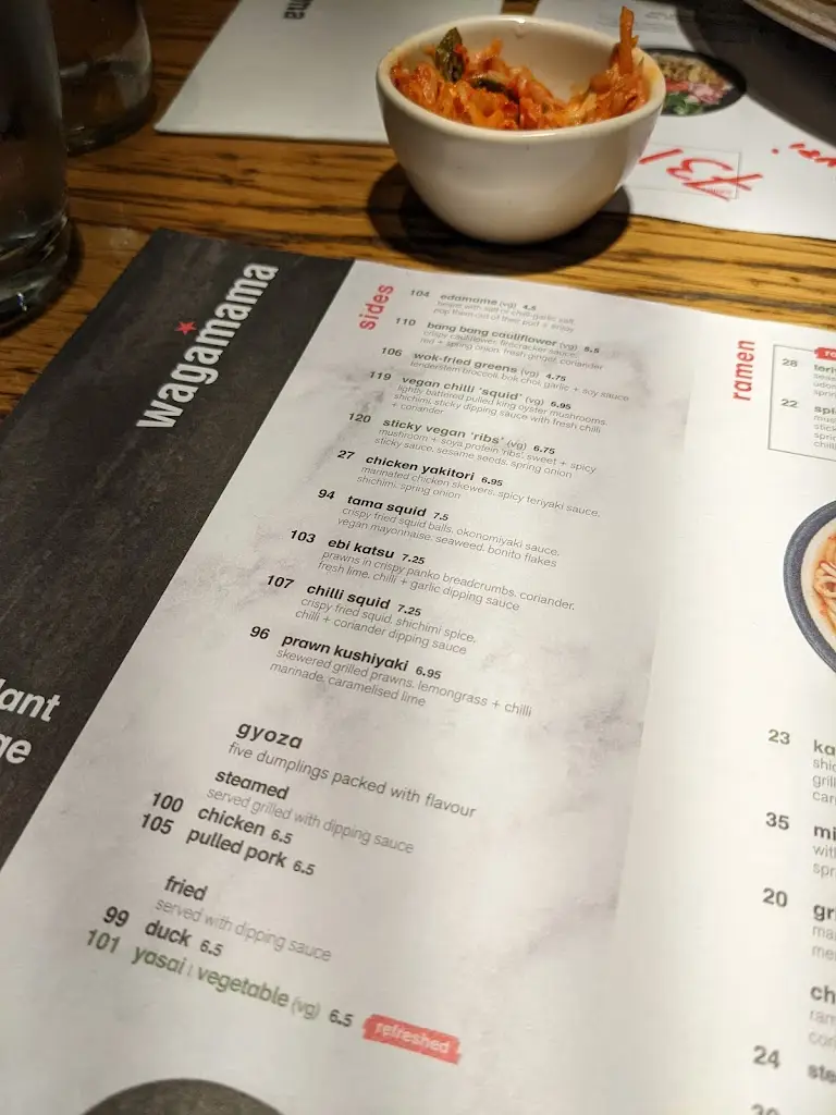Menu_wagamama manchester media city_City and Borough of Salford_image_4