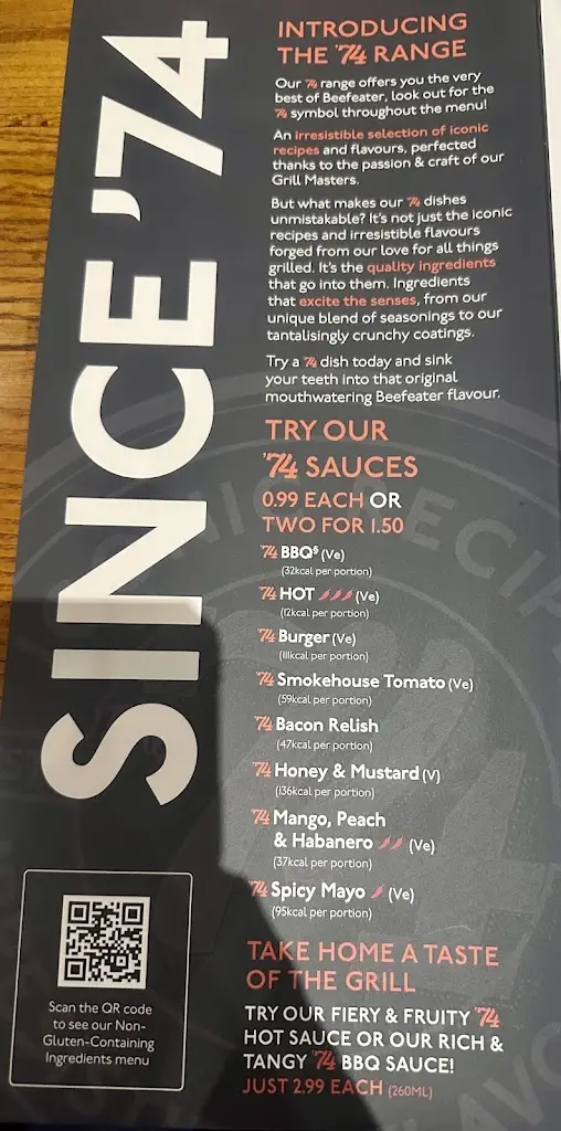 Menü_Quay House Beefeater_City and Borough of Salford_Bild_1