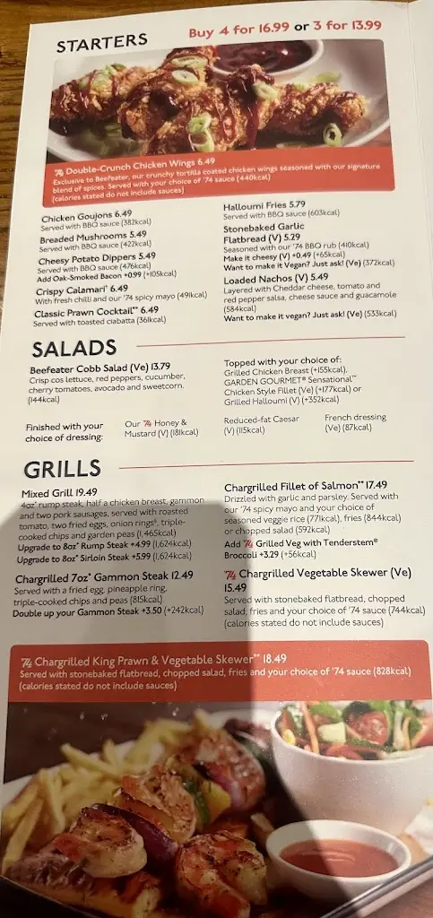 Menü_Quay House Beefeater_City and Borough of Salford_Bild_3