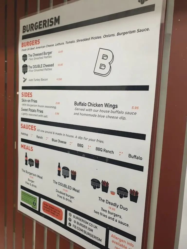 Menu_Burgerism Salford_City and Borough of Salford_image_3