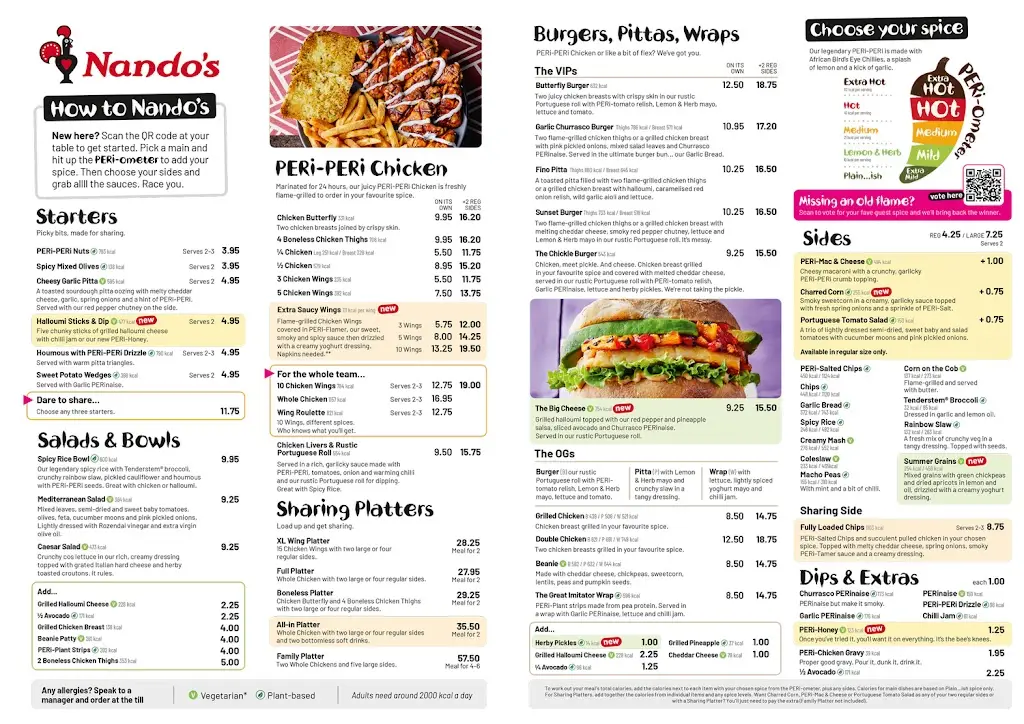 Menu_Nando's Salford Quays_City and Borough of Salford_image_3