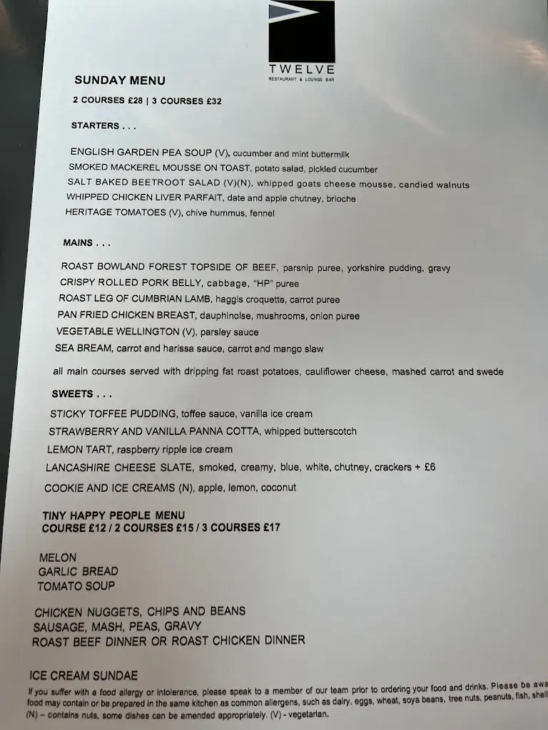 Menu_Twelve Restaurant and Lounge Bar_Cleveleys_immagine_4