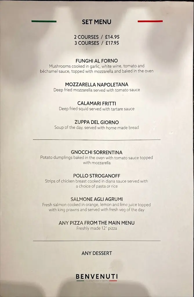 Menu_Benvenuti Cleveleys_Cleveleys_immagine_1