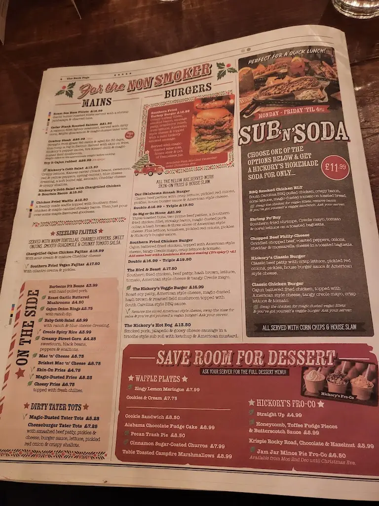 Menu_Hickory's Smokehouse Thornton_Cleveleys_image_1