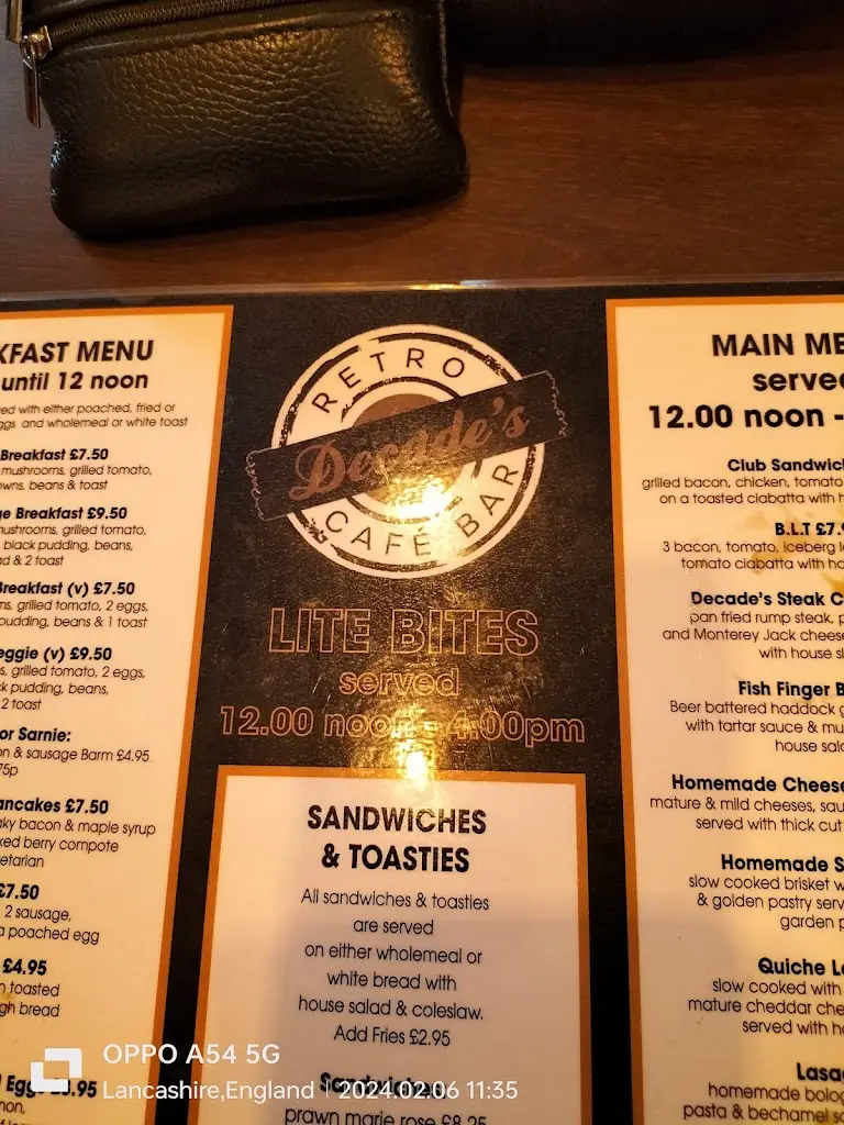 Menu_Decades Retro Cafe Bar_Cleveleys_image_4