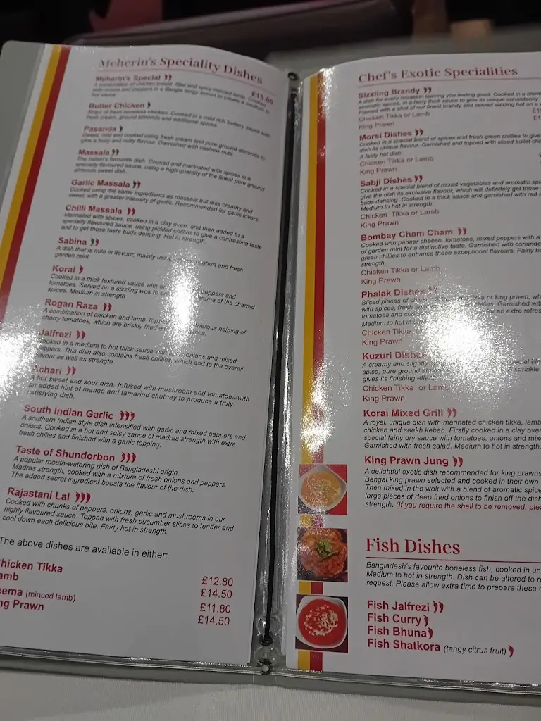 Menu_Meherin Indian and Bangladeshi Restaurant_Cleveleys_image_1
