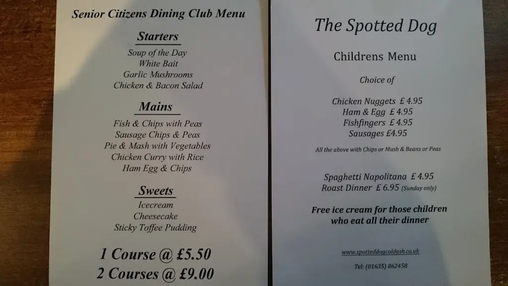 Menu_The Spotted Dog_Cold Ash_image_2