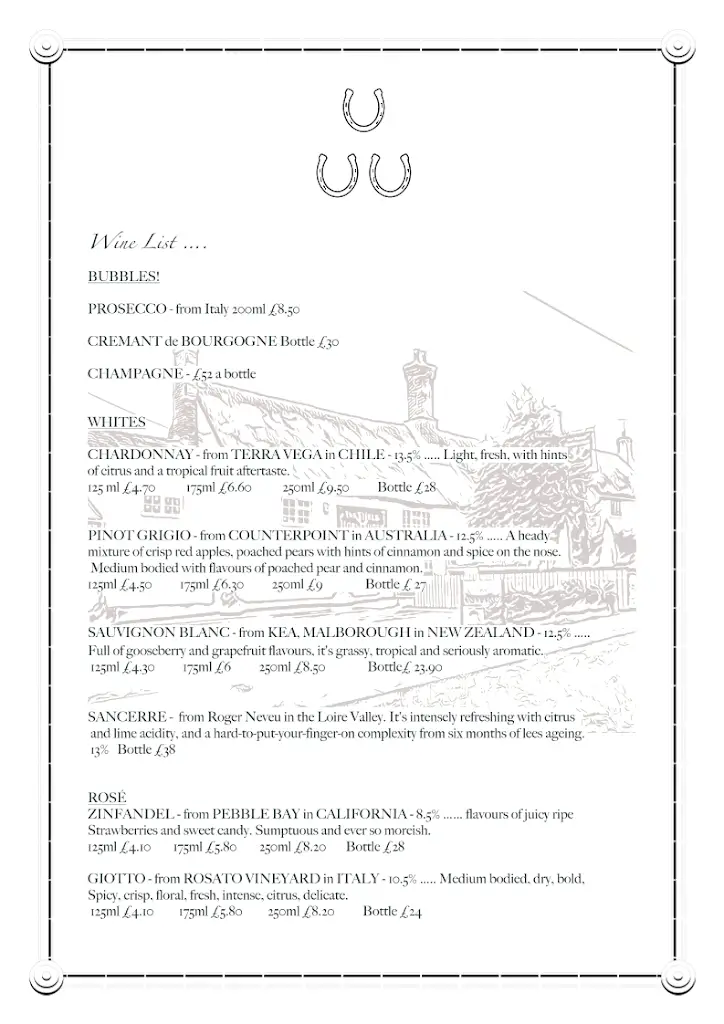 Menu_The Three Horseshoes_Cockfield_imagen_4