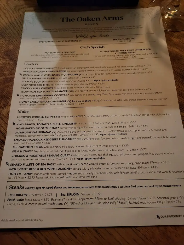Menu_The Oaken Arms_Codsall_image_2