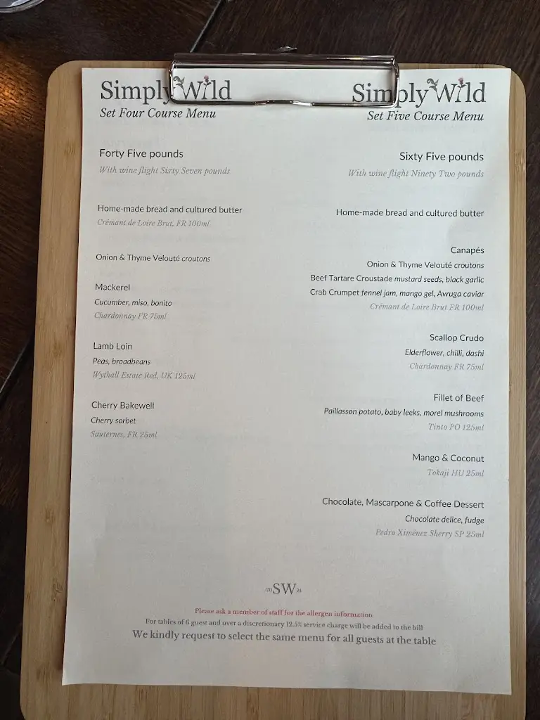 Menu_Simply Wild_Coleford_image_2