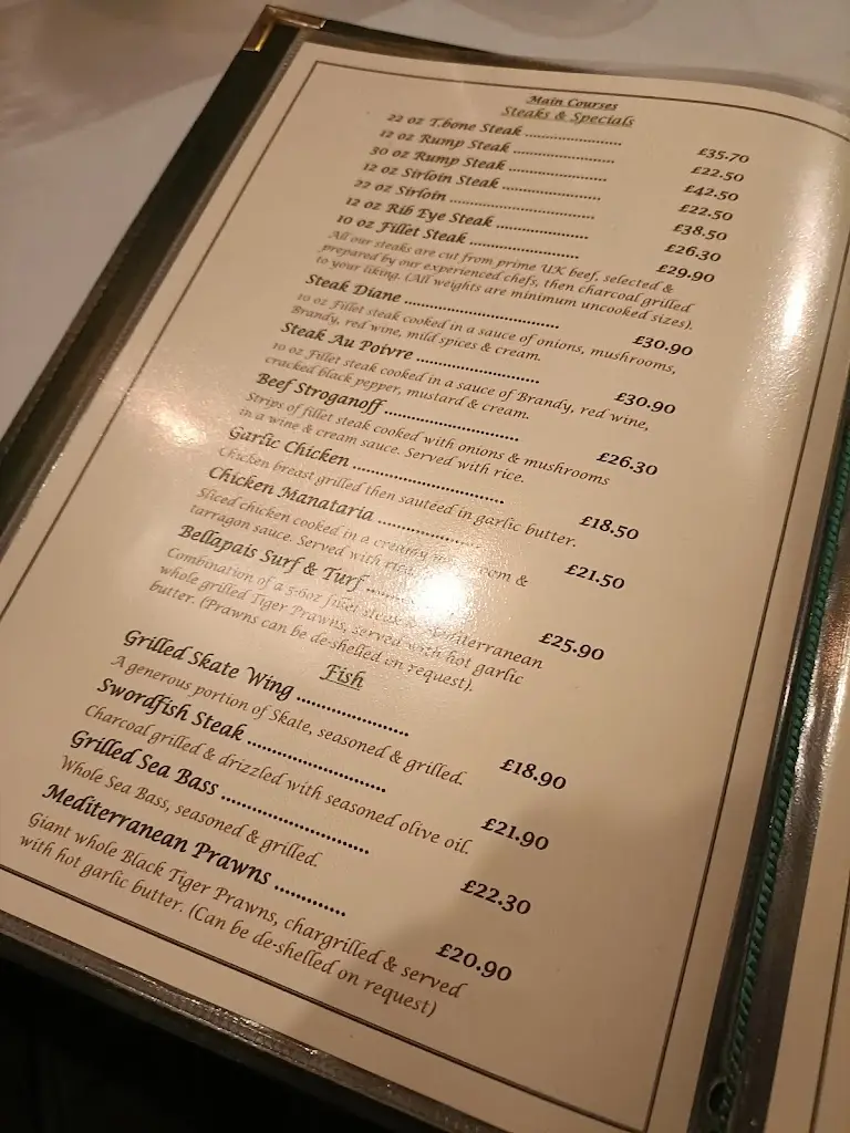 Menu_Bellapais Steak House & Greek Restaurant_Colchester_image_2