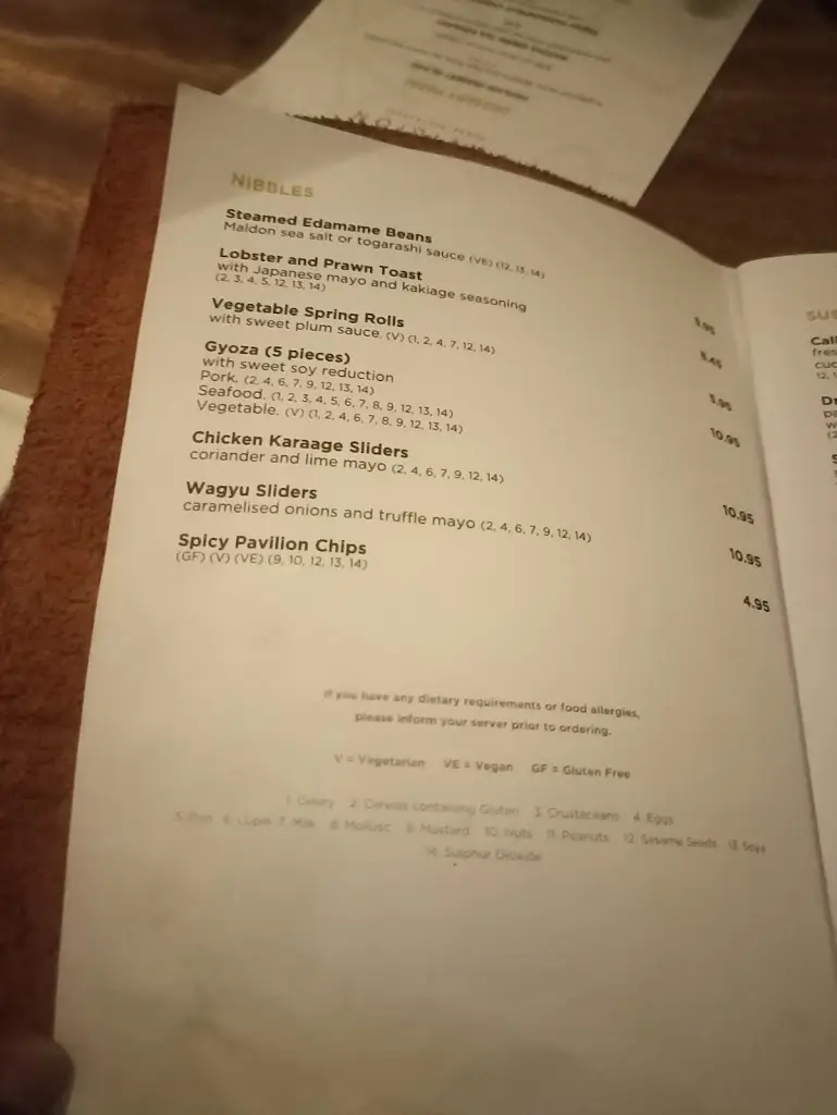Menu_Pavilion Restaurant_Colchester_image_4