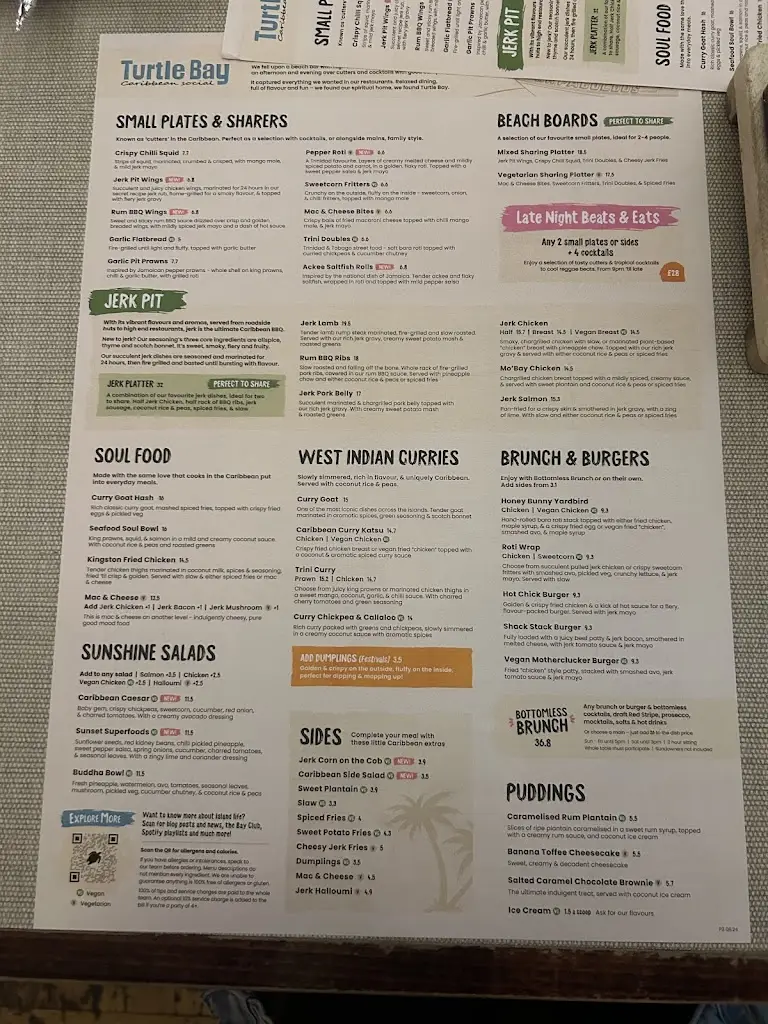 Menu_Turtle Bay Colchester_Colchester_immagine_1