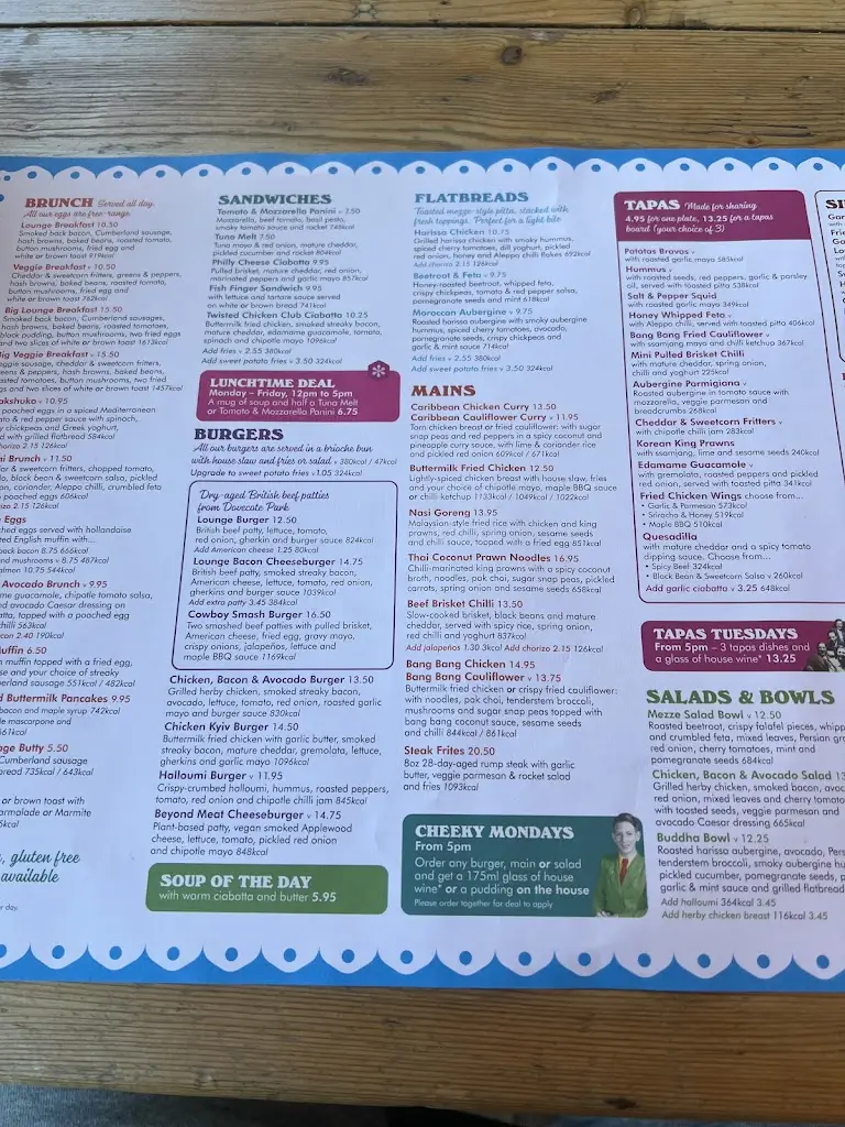 Menu_Romano Lounge_Colchester_image_3