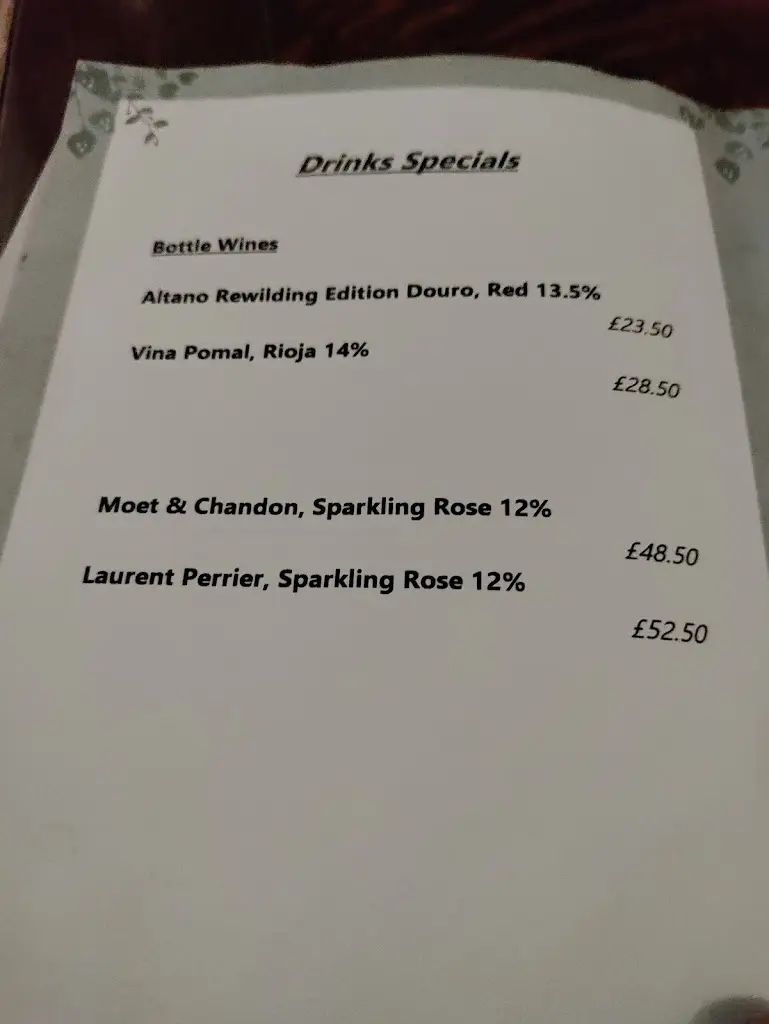 Menu_The Drum Inn_Cockington_image_4