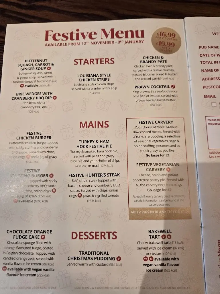 Menu_Old Engine House_Cockington_image_1